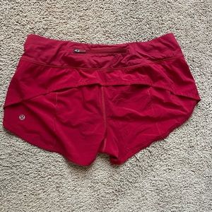 Lululemon speed up shorts 2.5 inseam size 8